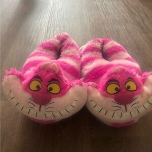 Pink and White Cheshire Cat Slippers